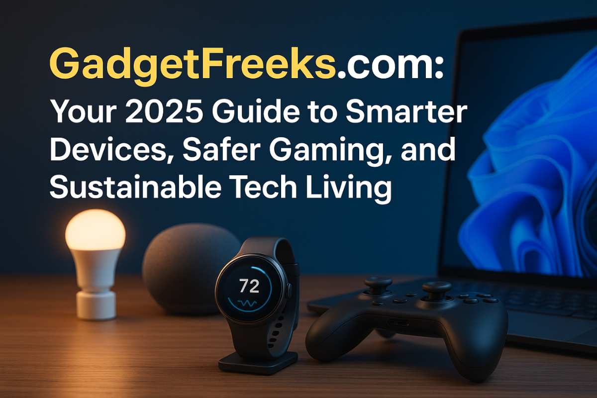 GadgetFreeks.com: Your 2025 Guide to Smarter Devices, Safer Gaming, and Sustainable Tech Living